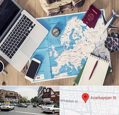آژانس مسافرتی در خیابان آذربایجان