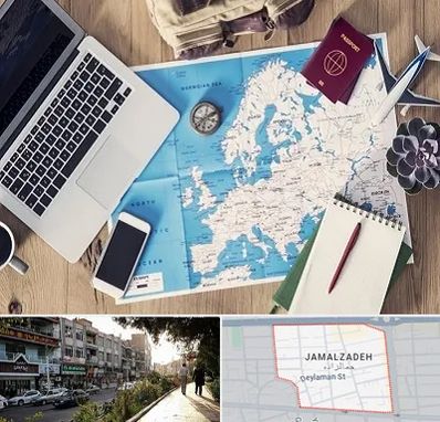آژانس مسافرتی در خیابان جمالزاده