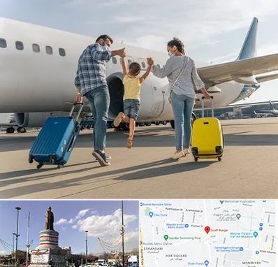 آژانس هواپیمایی در کارگر جنوبی