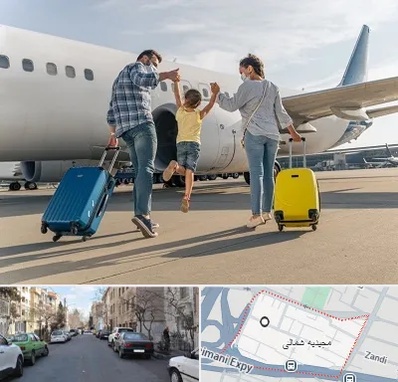 آژانس هواپیمایی در مجیدیه شمالی