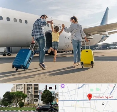 آژانس هواپیمایی در میدان فردوسی تهران