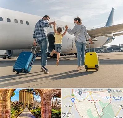 آژانس هواپیمایی در شهر ری