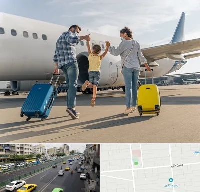 آژانس هواپیمایی در خیابان دامپزشکی