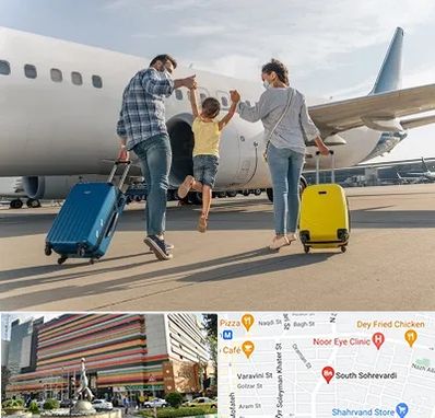 آژانس هواپیمایی در سهروردی 