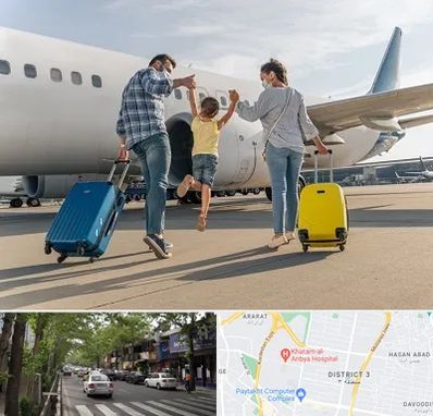 آژانس هواپیمایی در ظفر 