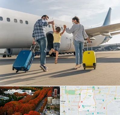 آژانس هواپیمایی در منطقه 6 تهران