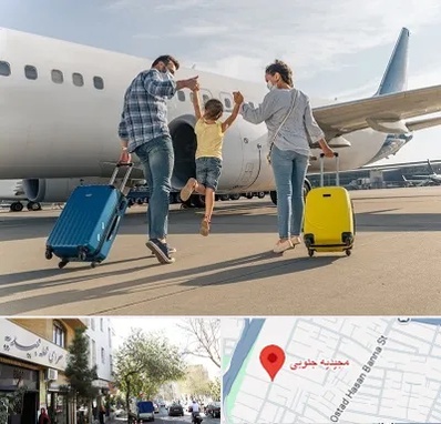 آژانس هواپیمایی در مجیدیه جنوبی