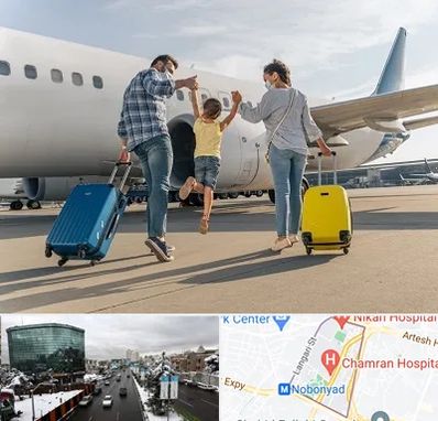 آژانس هواپیمایی در اقدسیه 