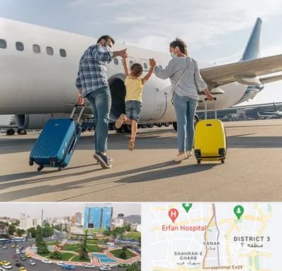 آژانس هواپیمایی در ونک 