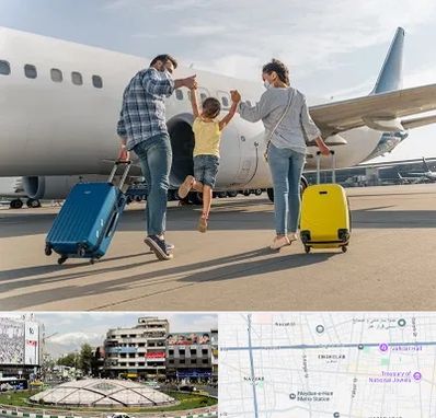 آژانس هواپیمایی در مرکز تهران