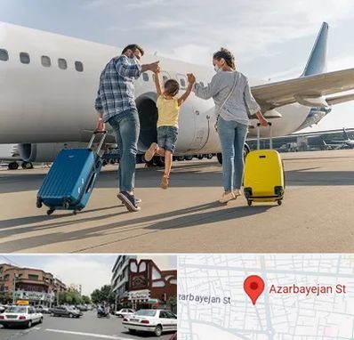 آژانس هواپیمایی در خیابان آذربایجان