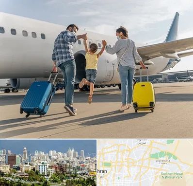آژانس هواپیمایی در شرق تهران 