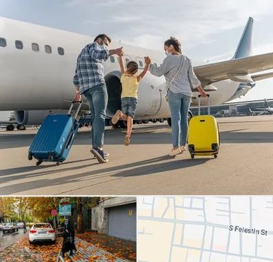 آژانس هواپیمایی در خیابان فلسطین