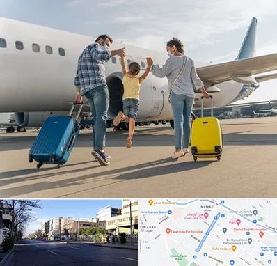 آژانس هواپیمایی در خیابان ملاصدرا شیراز