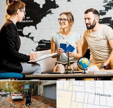 آژانس گردشگری در خیابان فلسطین