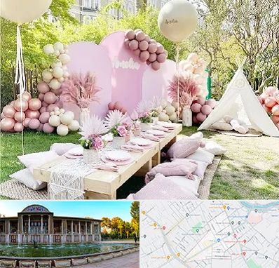 باغ تالار تولد در عفیف آباد شیراز