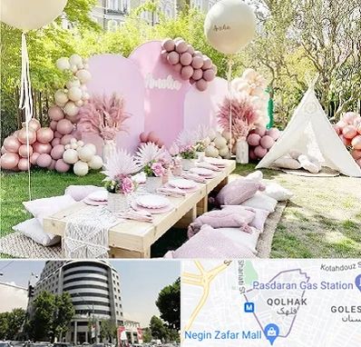 باغ تالار تولد در قلهک 