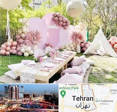 باغ تالار تولد در صادقیه 