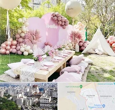 باغ تالار تولد در ولنجک 