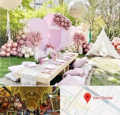 باغ تالار تولد در بازار وکیل شیراز