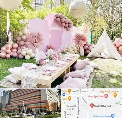 باغ تالار تولد در سهروردی 