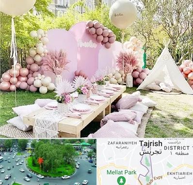 باغ تالار تولد در تجریش 