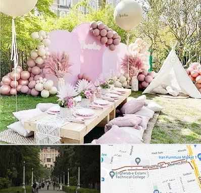 باغ تالار تولد در بلوار معلم رشت 