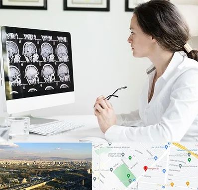 رادیولوژیست خانم در هنگام