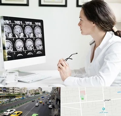 رادیولوژیست خانم در خیابان دامپزشکی