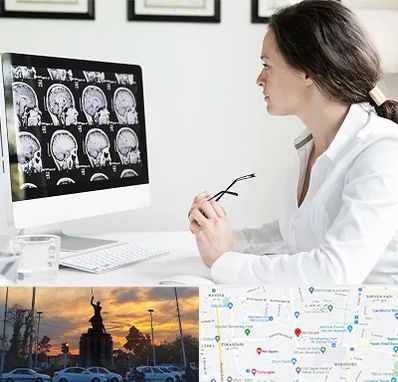 رادیولوژیست خانم در میدان حر