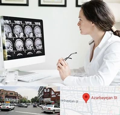 رادیولوژیست خانم در خیابان آذربایجان