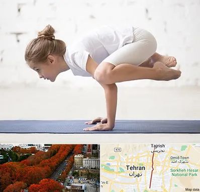 کلاس یوگا کودکان در ولیعصر