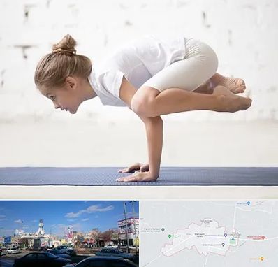 کلاس یوگا کودکان در ماهدشت کرج