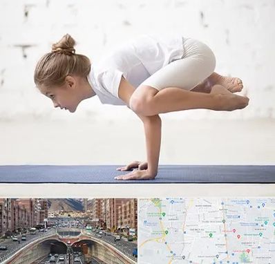 کلاس یوگا کودکان در منطقه 10 تهران