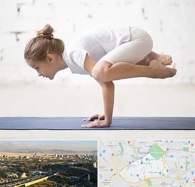 کلاس یوگا کودکان در منطقه 19 تهران