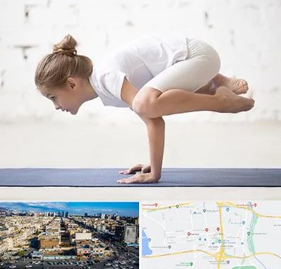 کلاس یوگا کودکان در شهرک راه آهن