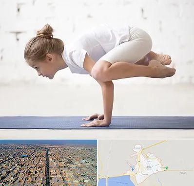 کلاس یوگا کودکان در بندر ماهشهر