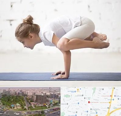 کلاس یوگا کودکان در آیت الله کاشانی