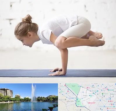 کلاس یوگا کودکان در کوهسنگی مشهد