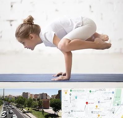 کلاس یوگا کودکان در شهرک آزمایش