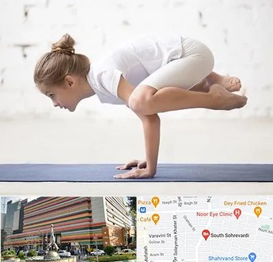 کلاس یوگا کودکان در سهروردی