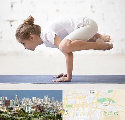 کلاس یوگا کودکان در شرق تهران