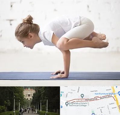 کلاس یوگا کودکان در بلوار معلم رشت