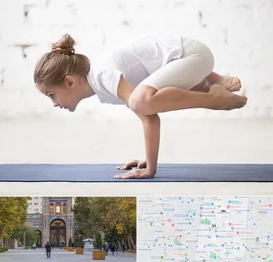 کلاس یوگا کودکان در منطقه 12 تهران