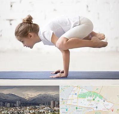 کلاس یوگا کودکان در منطقه 4 تهران