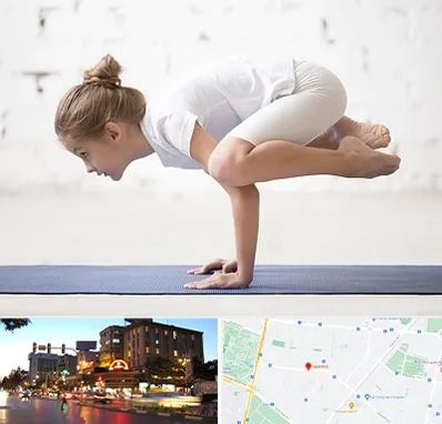 کلاس یوگا کودکان در بلوار سجاد مشهد