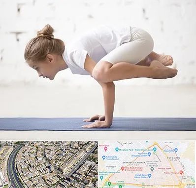 کلاس یوگا کودکان در شهرک غرب مشهد