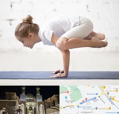 کلاس یوگا کودکان در زرگری شیراز