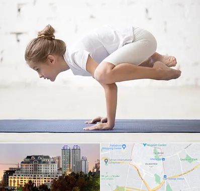 کلاس یوگا کودکان در فرشته