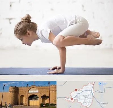 کلاس یوگا کودکان در ایرانشهر